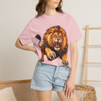 Roaring Lion Graphic T-Shirt — Bold Vintage Animal Tee
