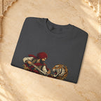 Nidar Courage Does Not Bow Graphic Sweatshirt