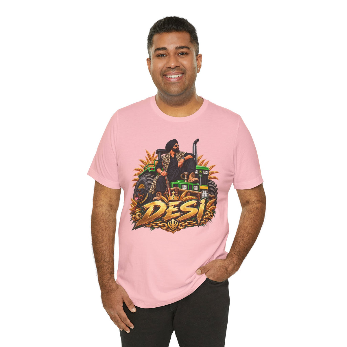 Desi Motorcycle Graphic Tee – Retro Biker India Pride T-Shirt