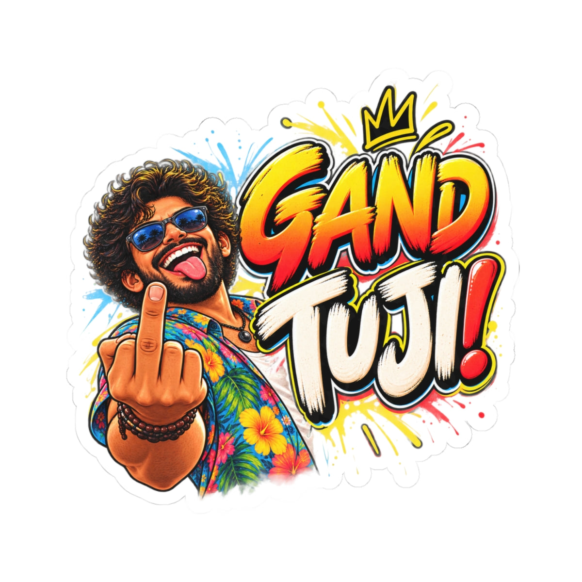 Gand Tuji! – Goan Heritage Kiss-Cut Sticker — product image 5