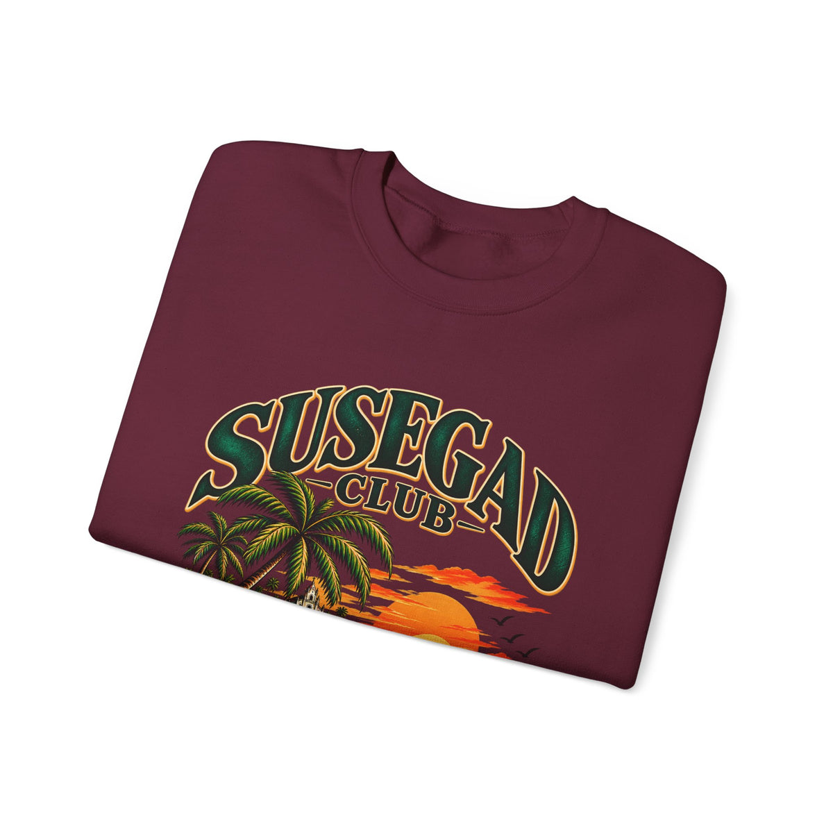 Susegad Club Tropical Sunset Crewneck Sweatshirt