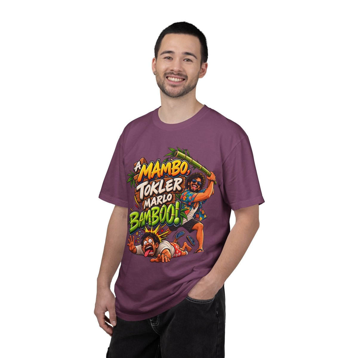 A Mambo, Tokler Marlo Bamboo! Goan Heritage Garment-Dyed T-Shirt