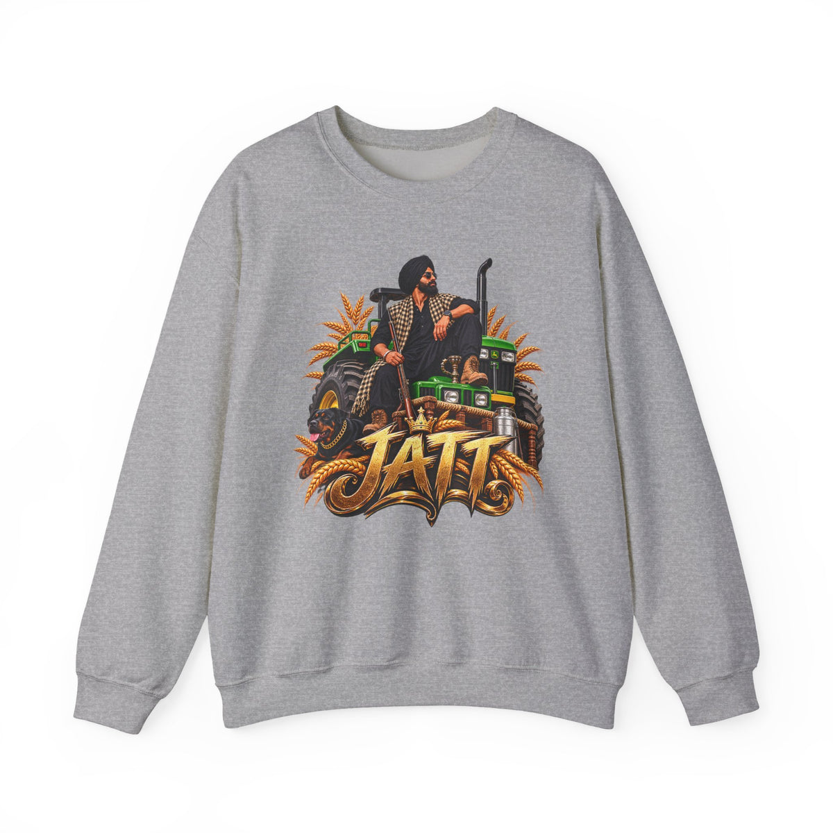JATT Tractor Graphic Crewneck – Punjabi Heritage Sweatshirt — product image 5