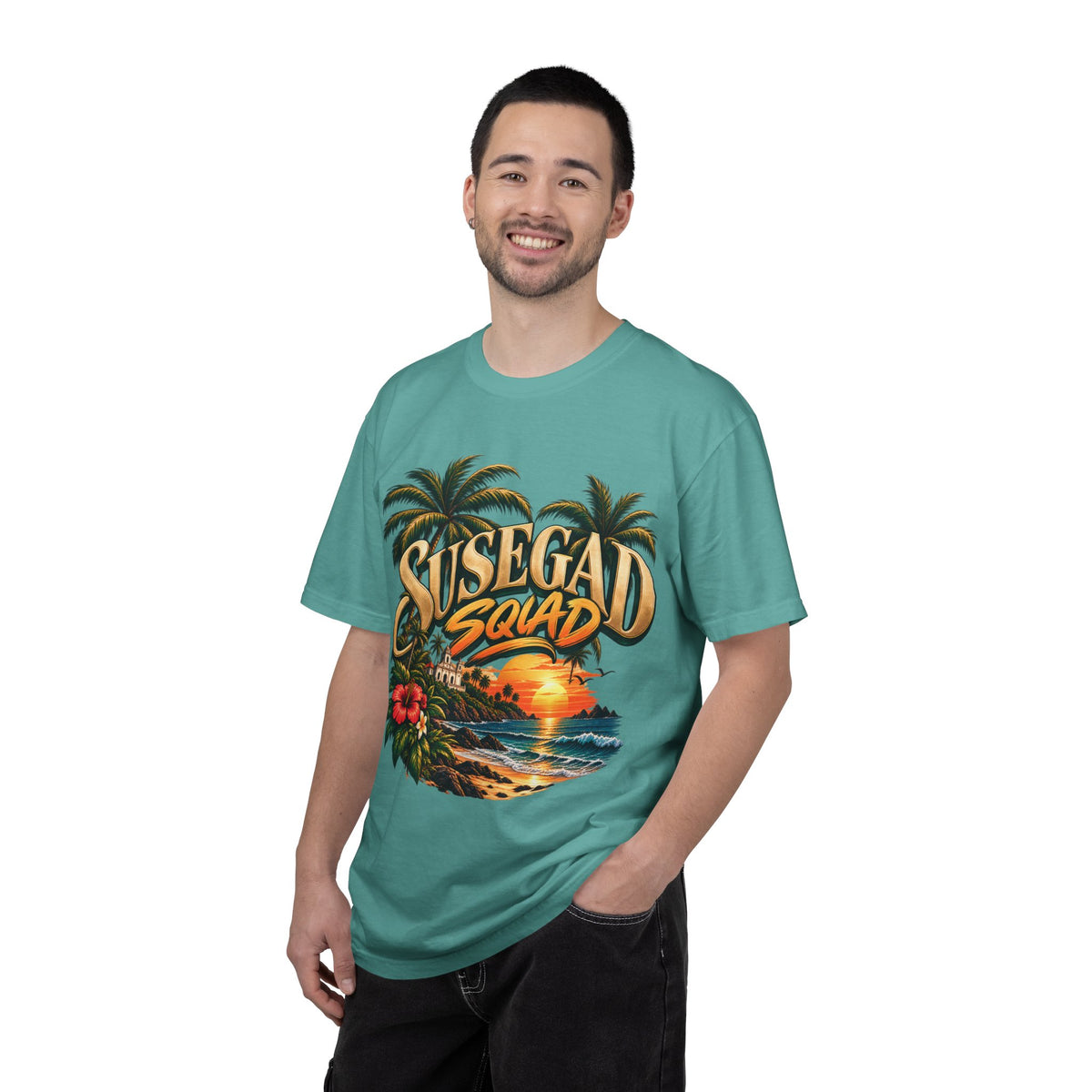 Susegad Squad Sunset Garment-Dyed T-Shirt