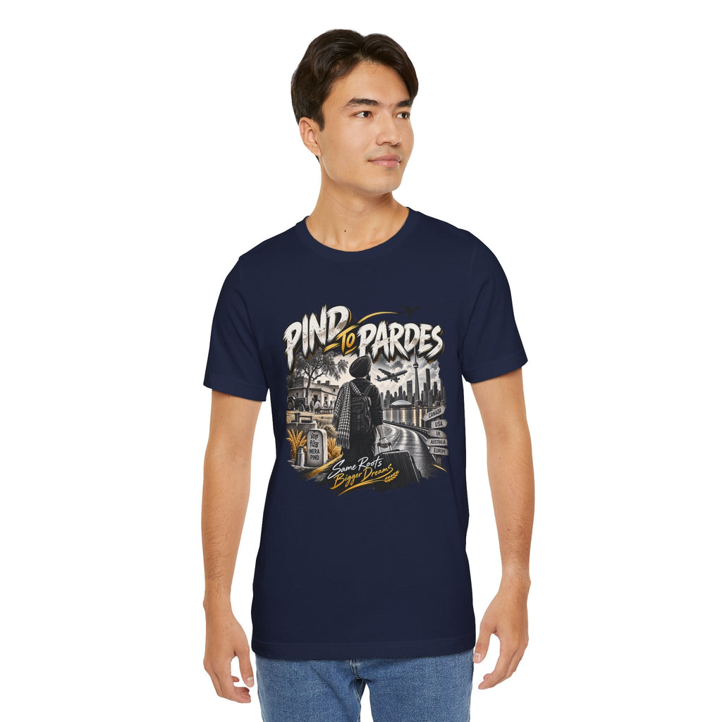 Pind to Pardes Travel T-Shirt | Vintage Journey Graphic