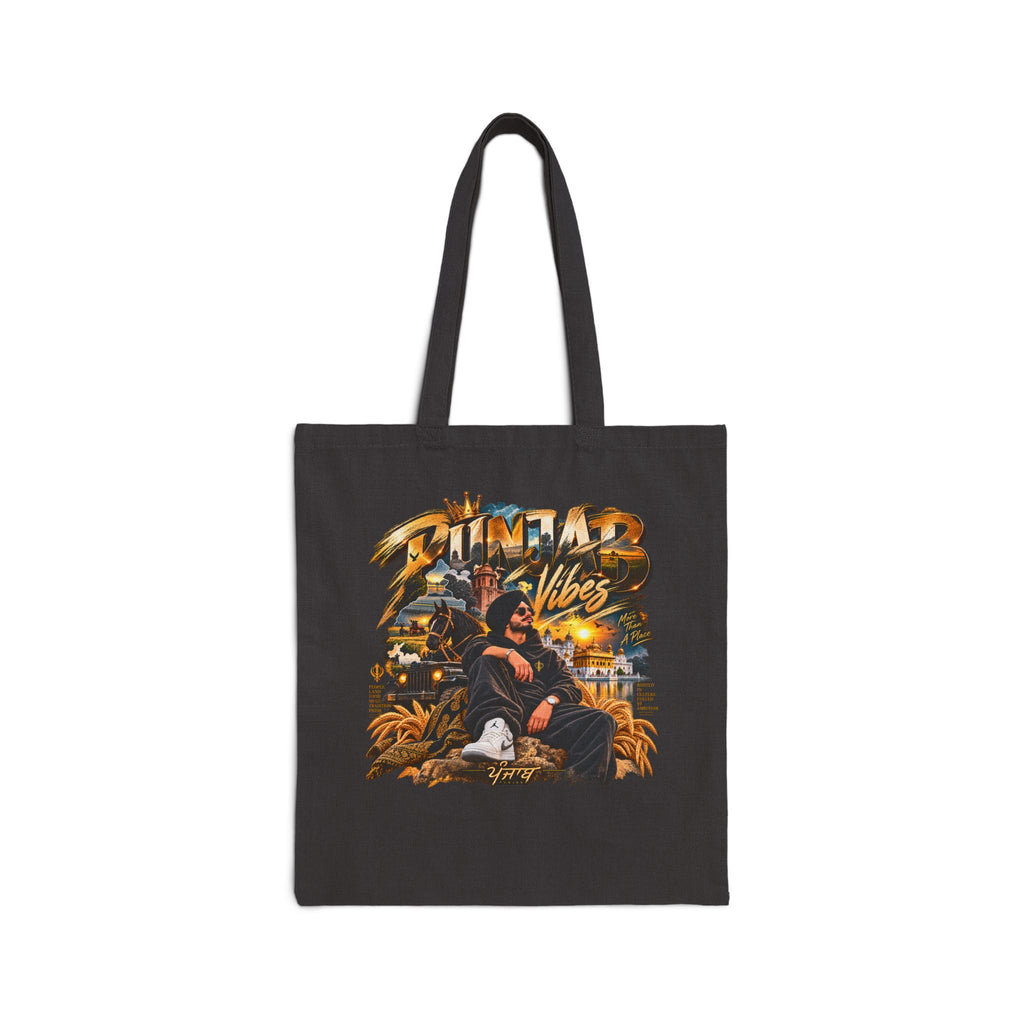 Additional view of Summer Vibes Graphic Cotton Canvas Tote Bag (3)