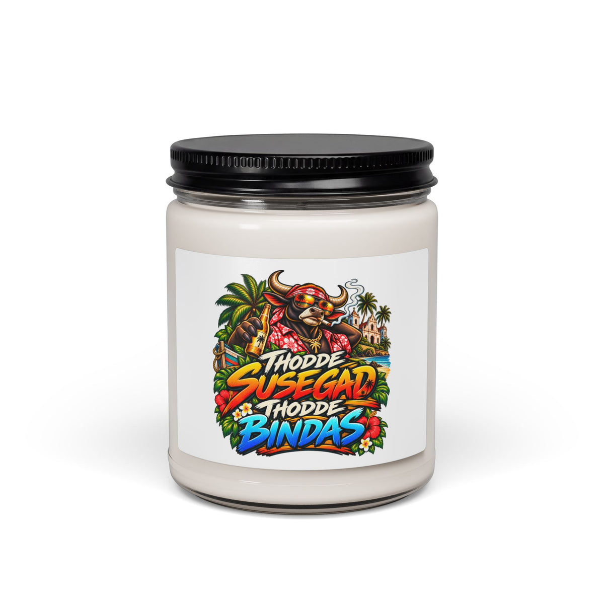 Additional view of Thodde Susegad Thodde Bindas Scented Soy Candle — Tropical Goa Vibe, 9oz (3)