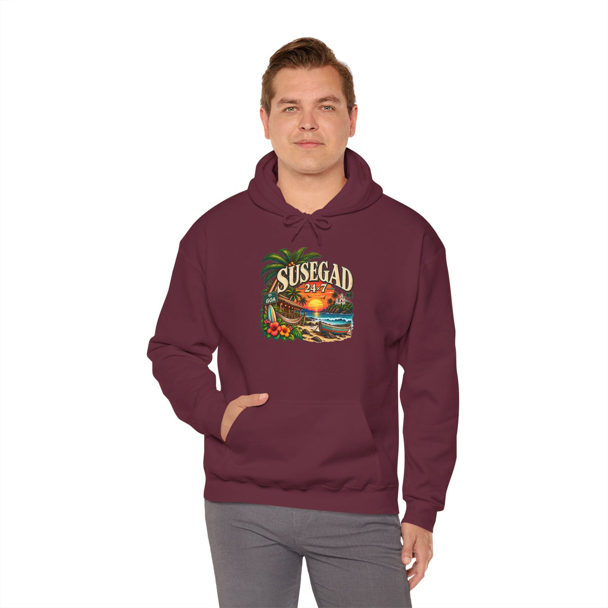 Susegad 24x7 Tropical Sunset Hoodie