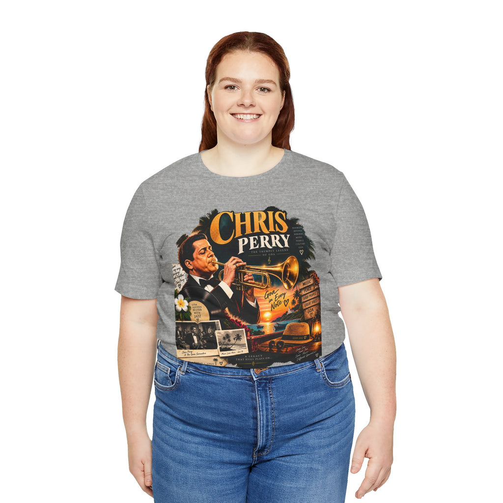 Chris Perry Trumpet Graphic T-Shirt | Retro Music