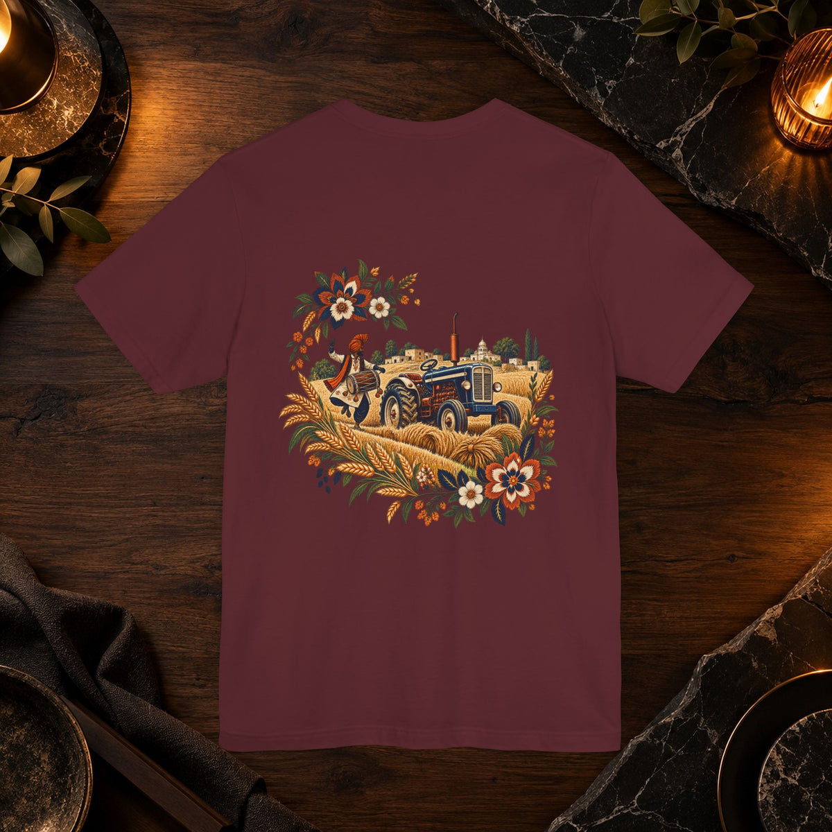 Boho Folk Drum Mandala T-Shirt