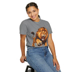 Roaring Lion Graphic T-Shirt — Bold Vintage Animal Tee