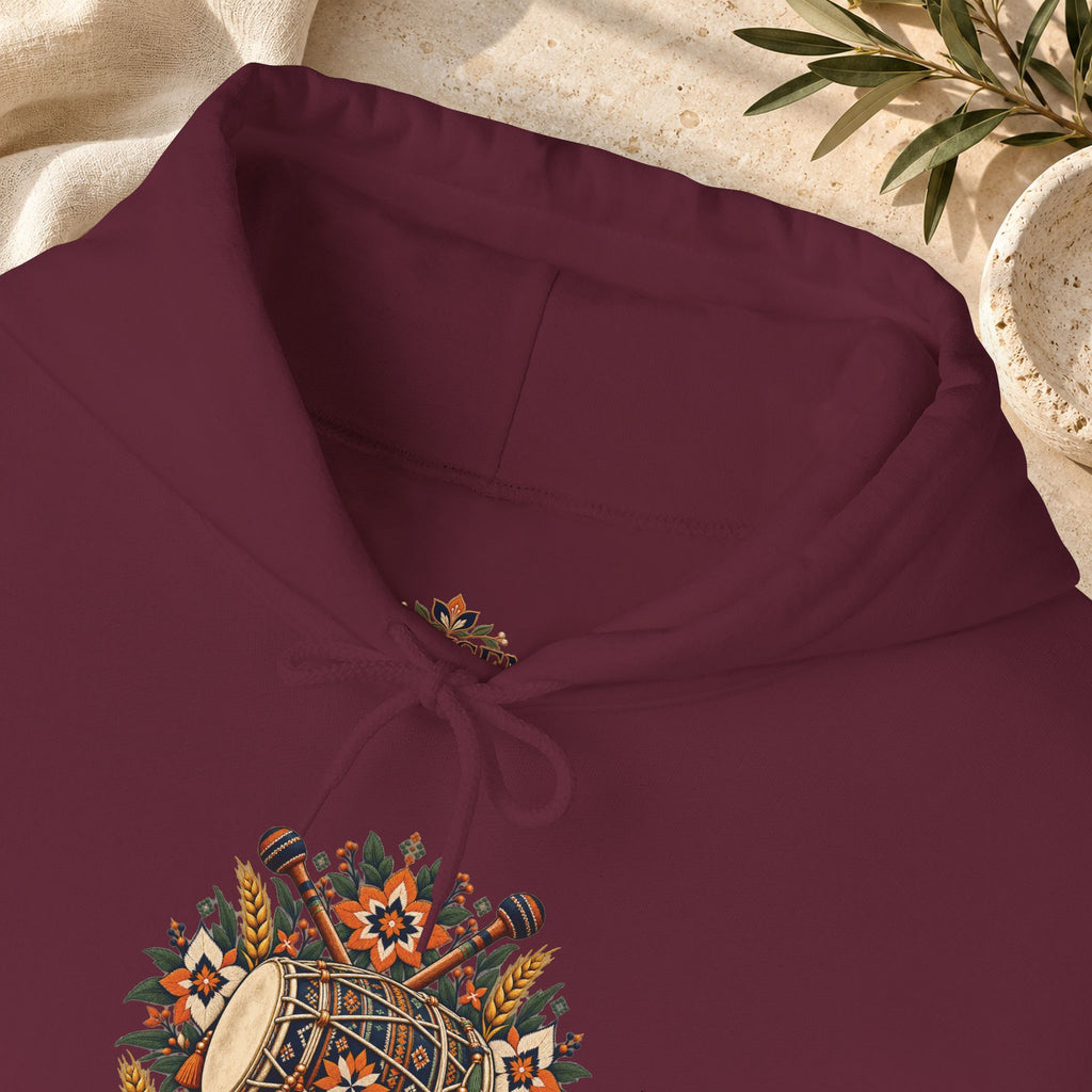 Bohemian Folk Art Drum Hoodie