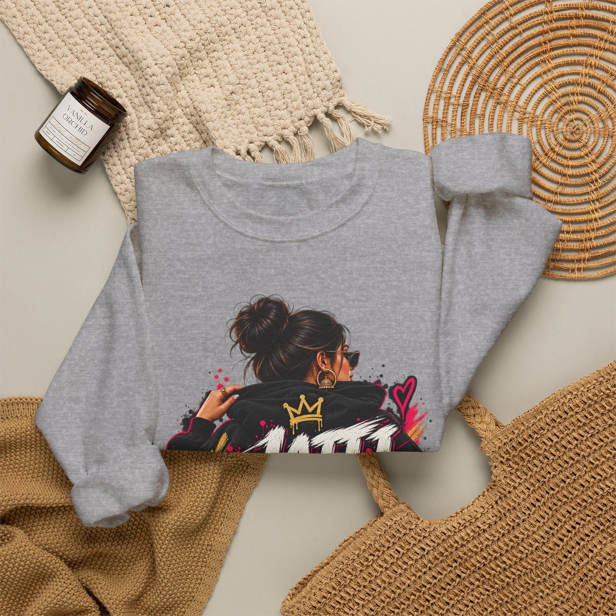 Jatti Energy Punjabi Graphic Crewneck Sweatshirt