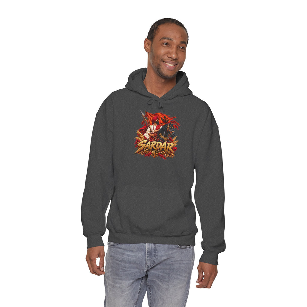 Sardar Retro Fighter Graphic Hoodie | Punjabi Heritage Pullover