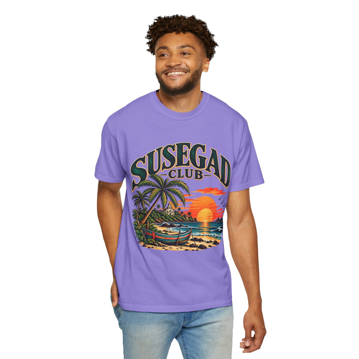Susegad Club Sunset Beach Garment-Dyed T-Shirt