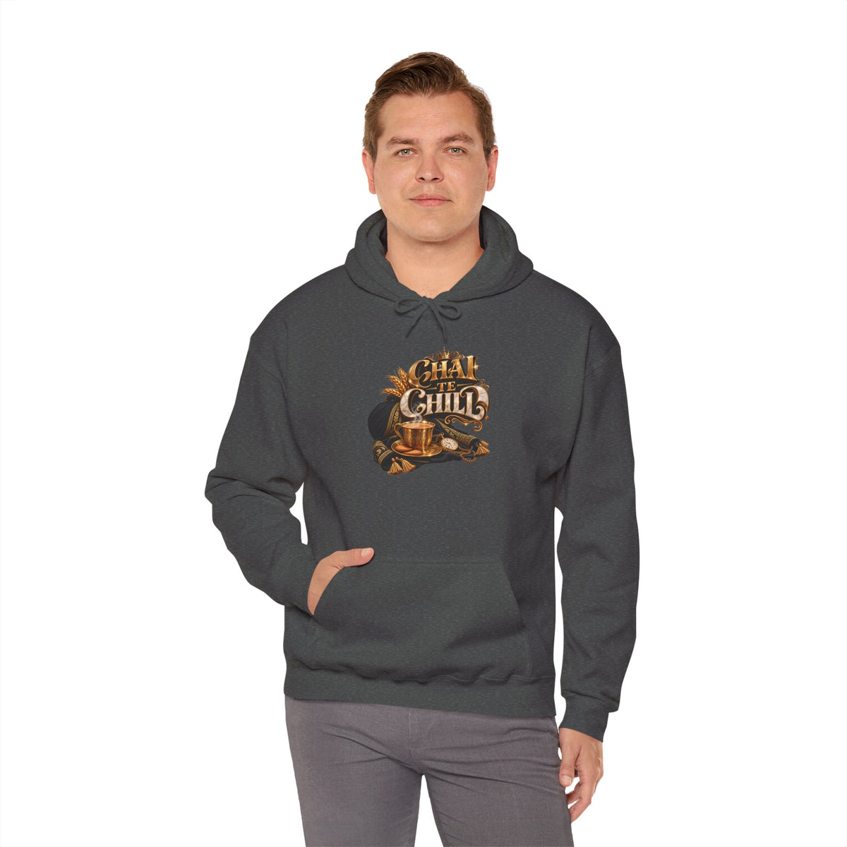 The Chill Coffee Graphic Hoodie | Autumn Leaves Pullover