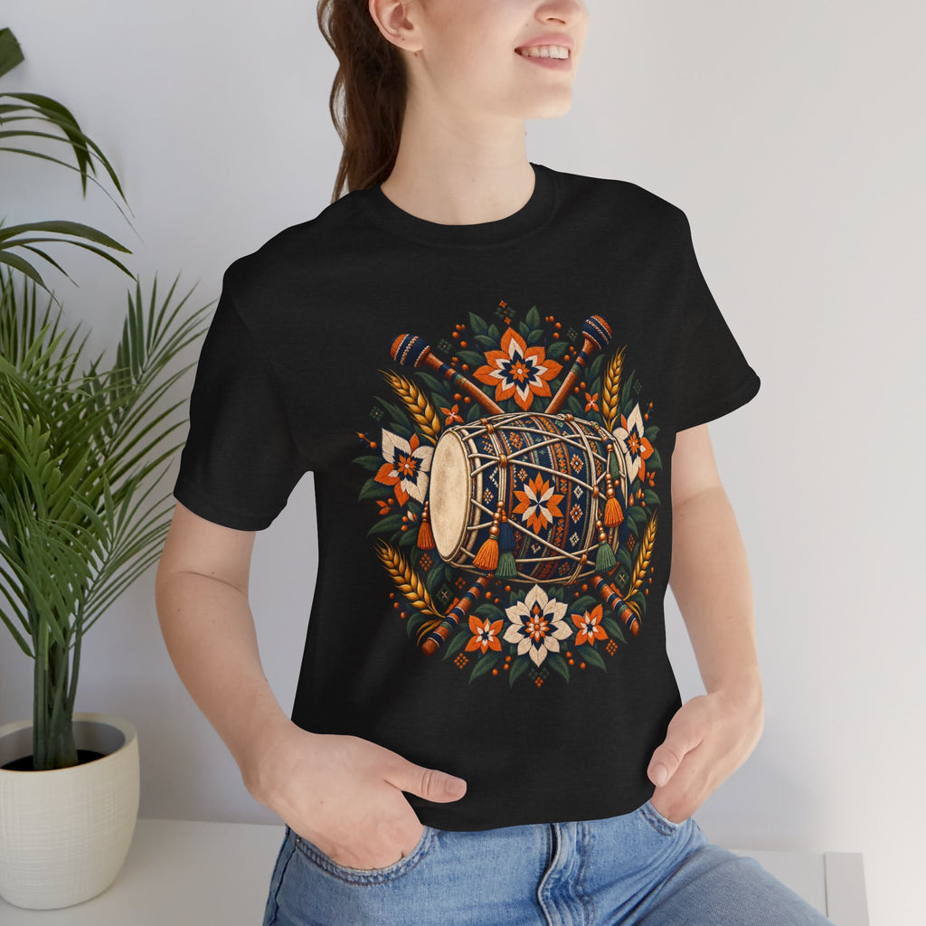 Boho Folk Drum Mandala T-Shirt