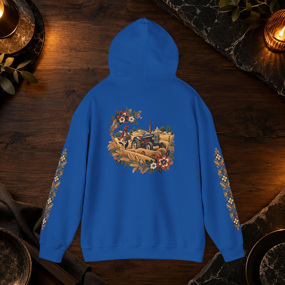 Bohemian Folk Art Drum Hoodie