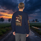Nidar Courage Does Not Bow Warrior Tiger Crewneck Sweatshirt
