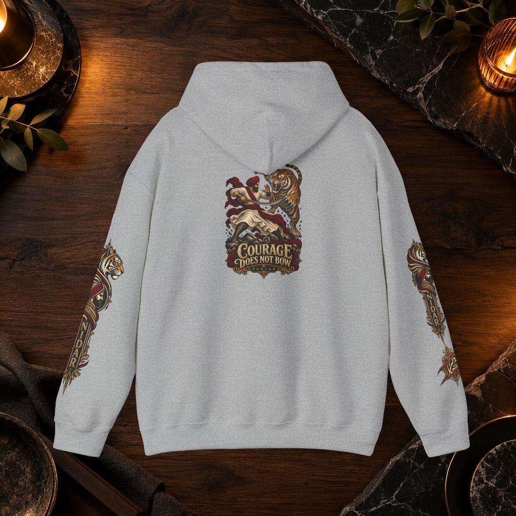 NIDAR Tiger and Bear Graphic Hoodie