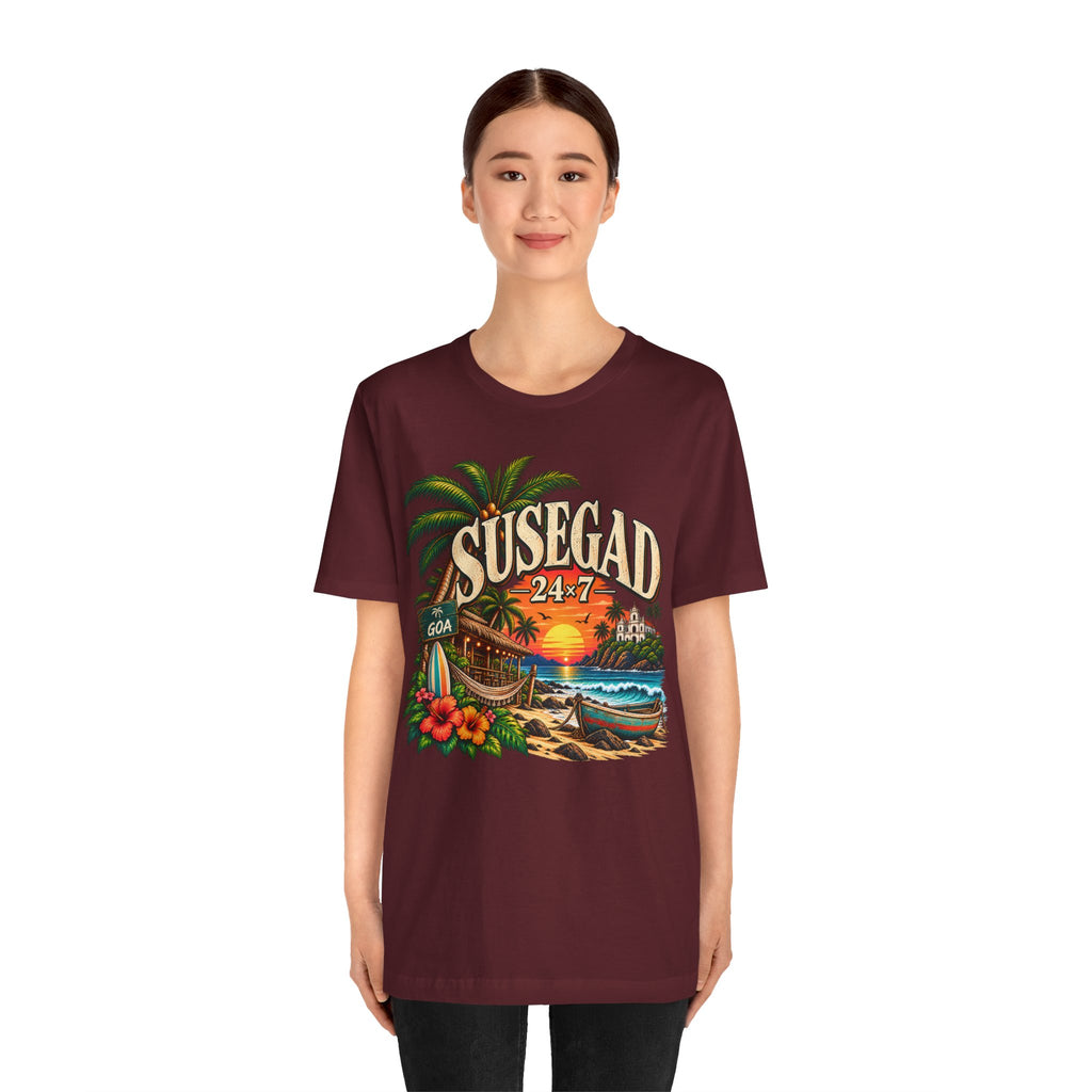 Susegad 24x7 Goa Sunset Jersey T-Shirt
