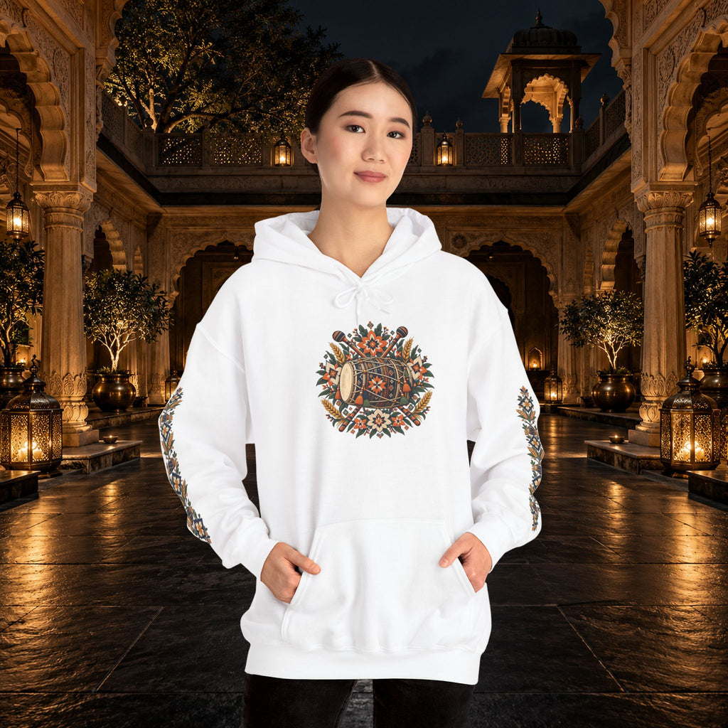 Bohemian Folk Art Drum Hoodie