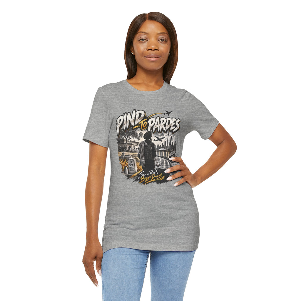 Pind to Pardes Travel T-Shirt | Vintage Journey Graphic