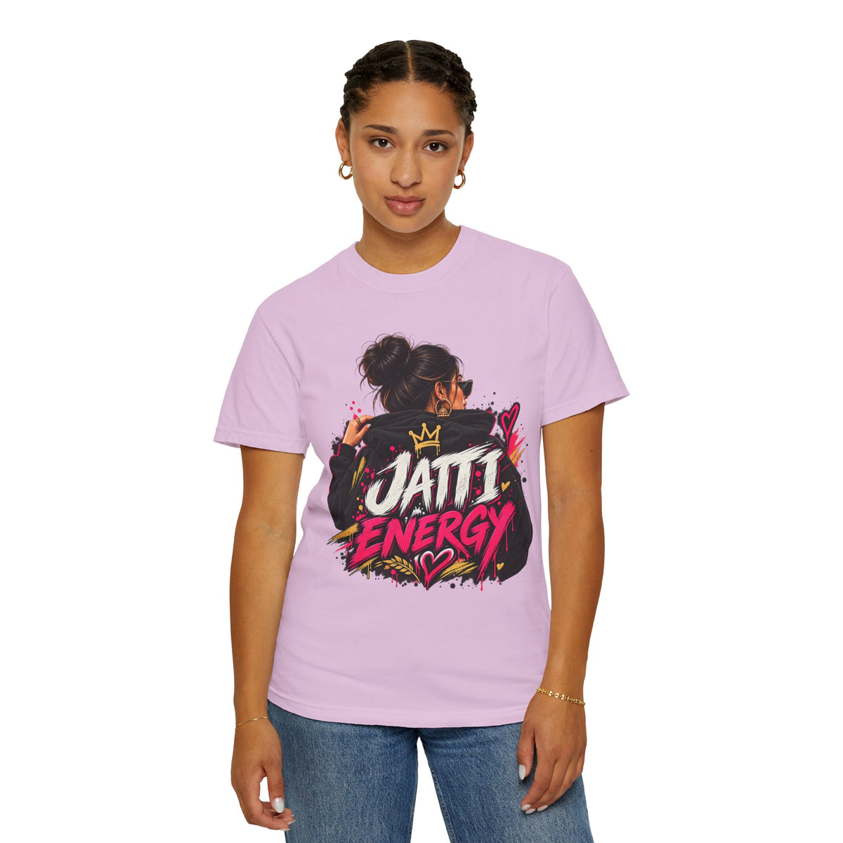 Jatti Energy Garment-Dyed T-Shirt | Punjabi-Inspired Graphic
