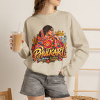 Phulkari-Inspired Floral Crewneck Sweatshirt | Punjabi Art