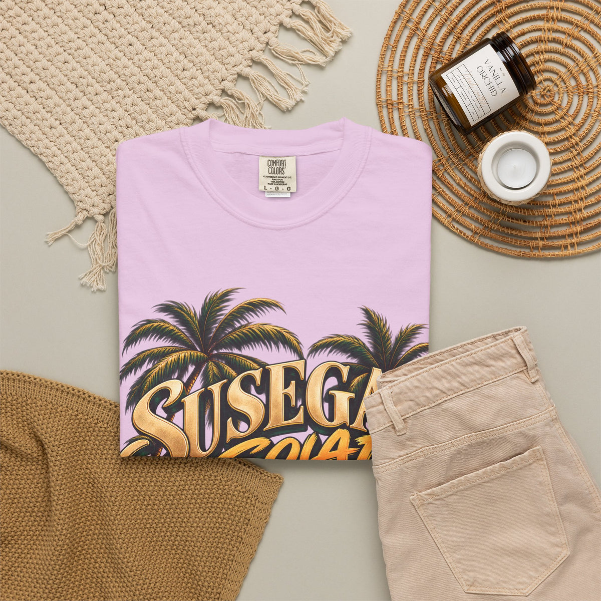 Susegad Squad Sunset Garment-Dyed T-Shirt
