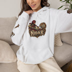 NIDAR Tiger and Bear Graphic Hoodie