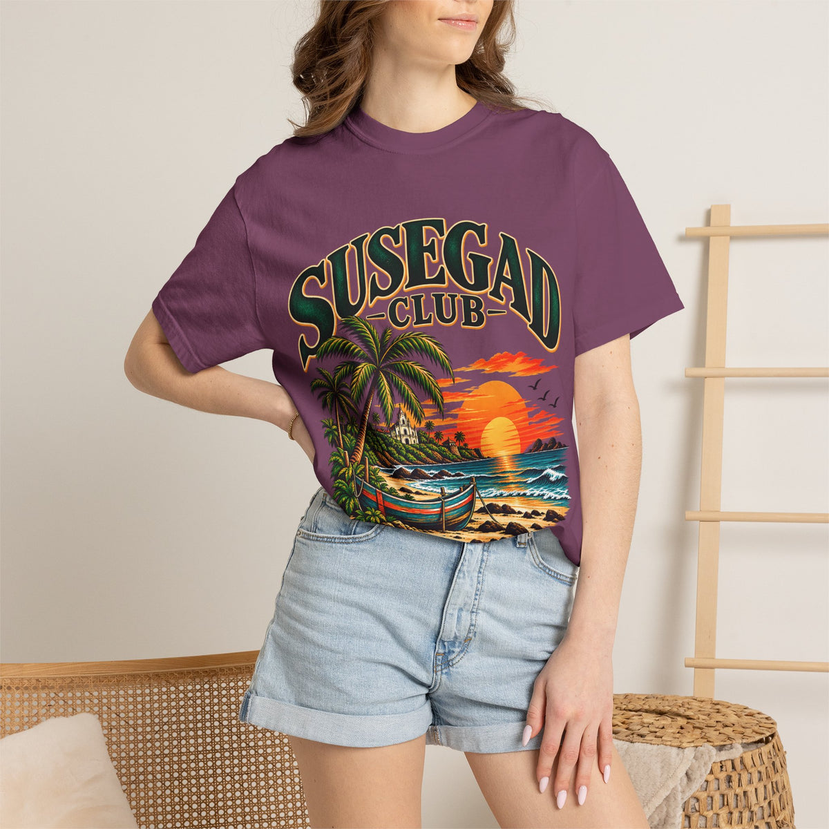 Susegad Club Sunset Beach Garment-Dyed T-Shirt