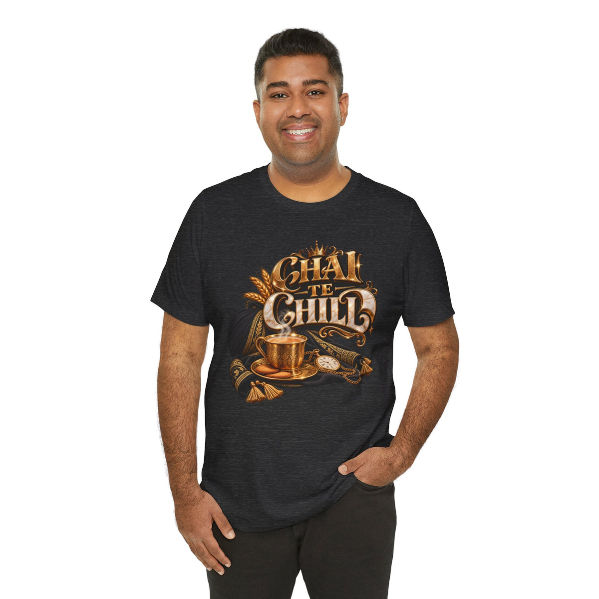 Chai Te Chilli T-Shirt — Vintage Indian Tea Design