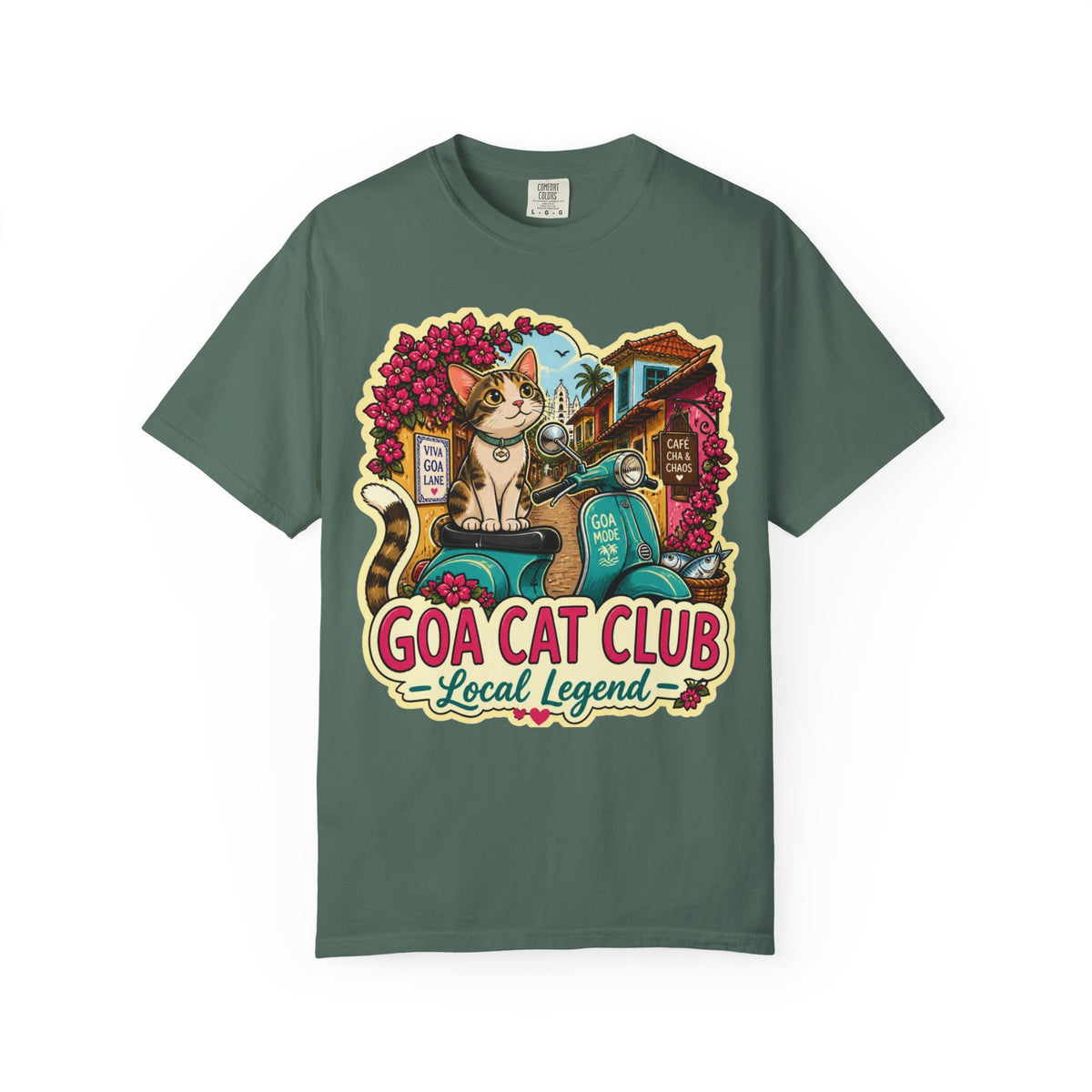 A Mambo, Tokler Marlo Bamboo! Goan Heritage Garment-Dyed T-Shirt — product image 6