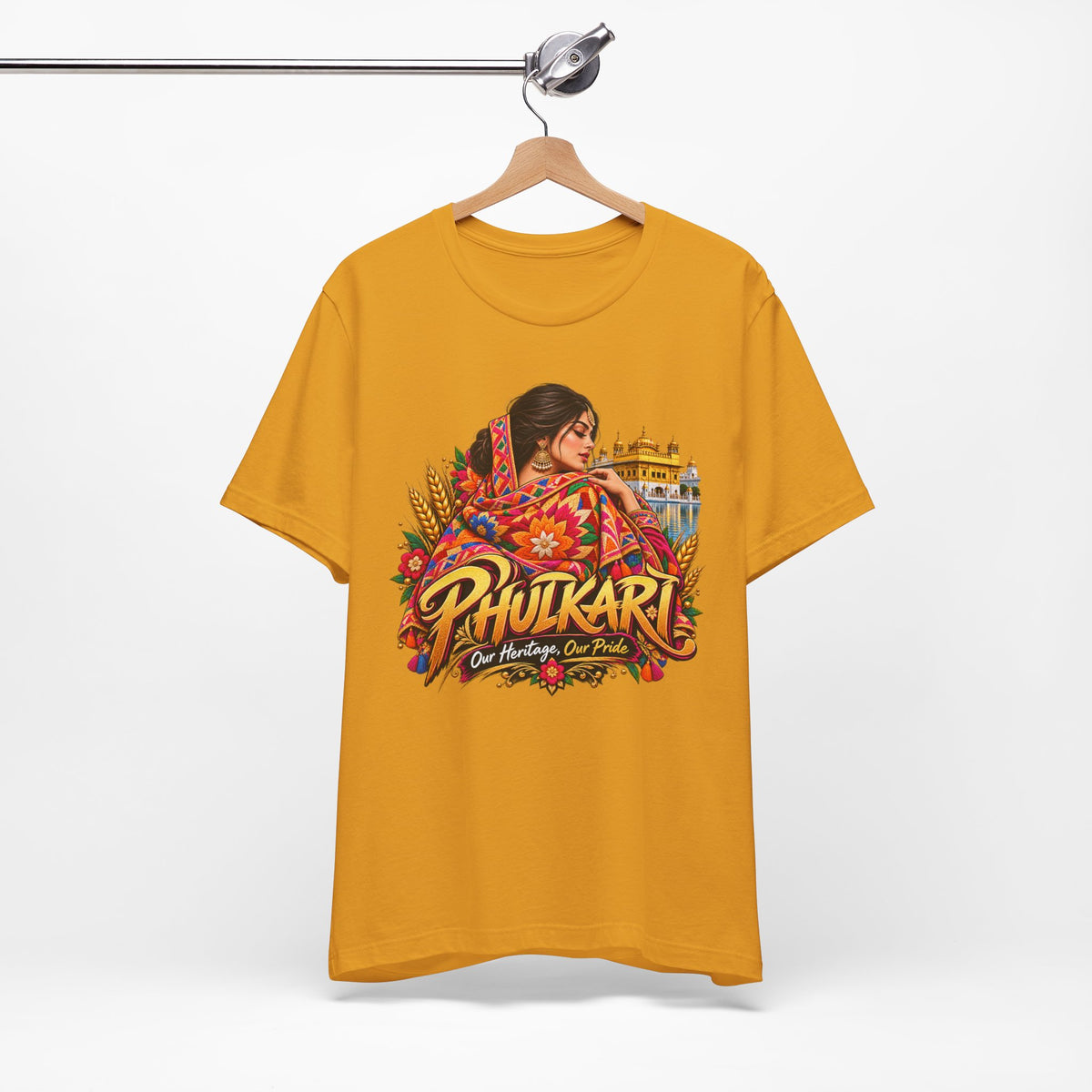 Phulkari Heritage Graphic T-Shirt | Punjabi Pride Tee