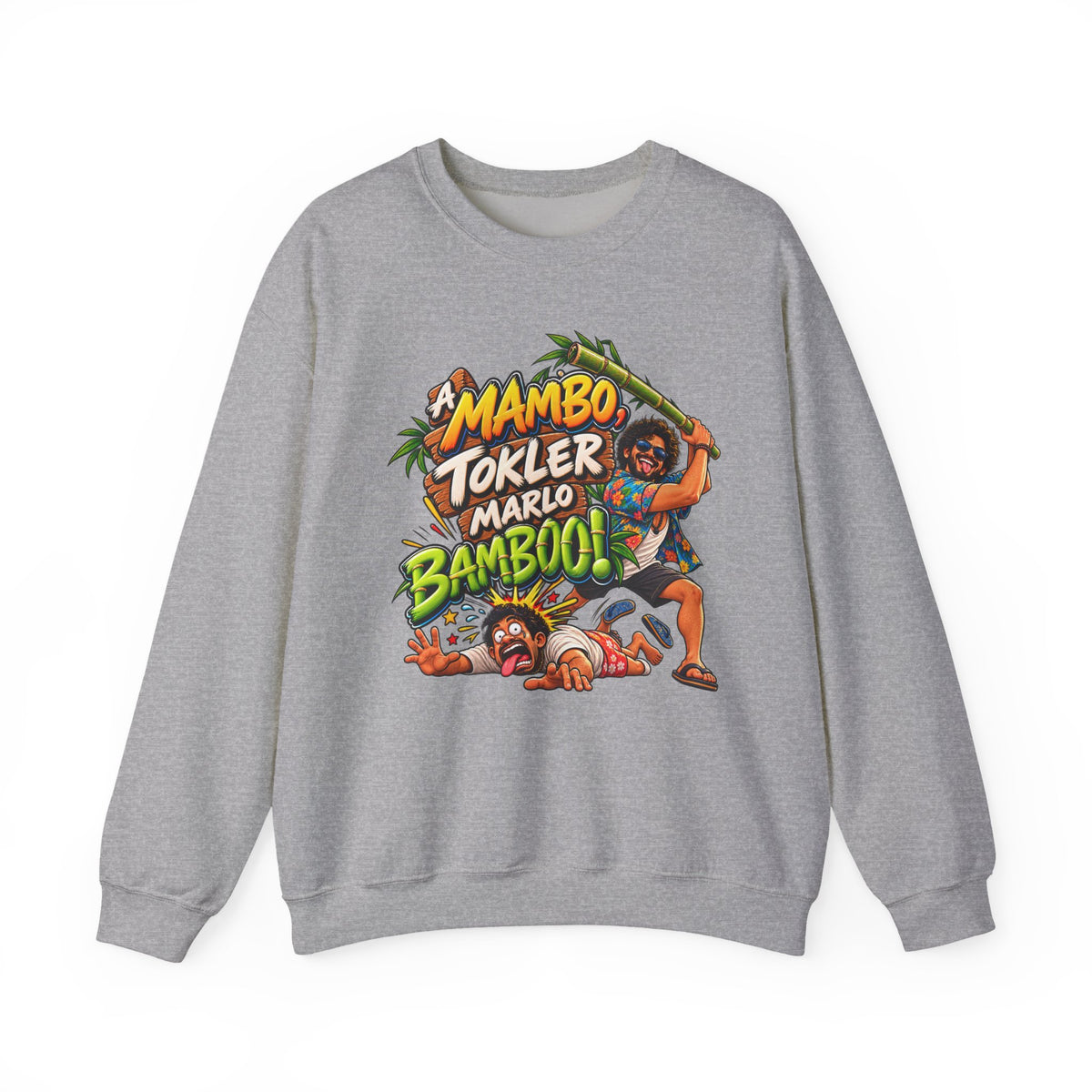 A Mambo, Tokler Marlo Bamboo! Goan Heritage Crewneck Sweatshirt — product image 4