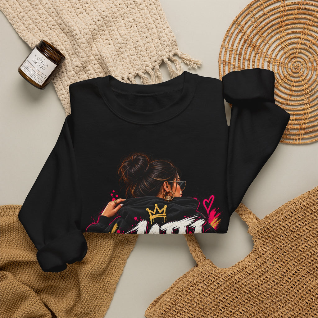 Jatti Energy Punjabi Graphic Crewneck Sweatshirt