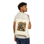 Summer Vibes Graphic Cotton Canvas Tote Bag