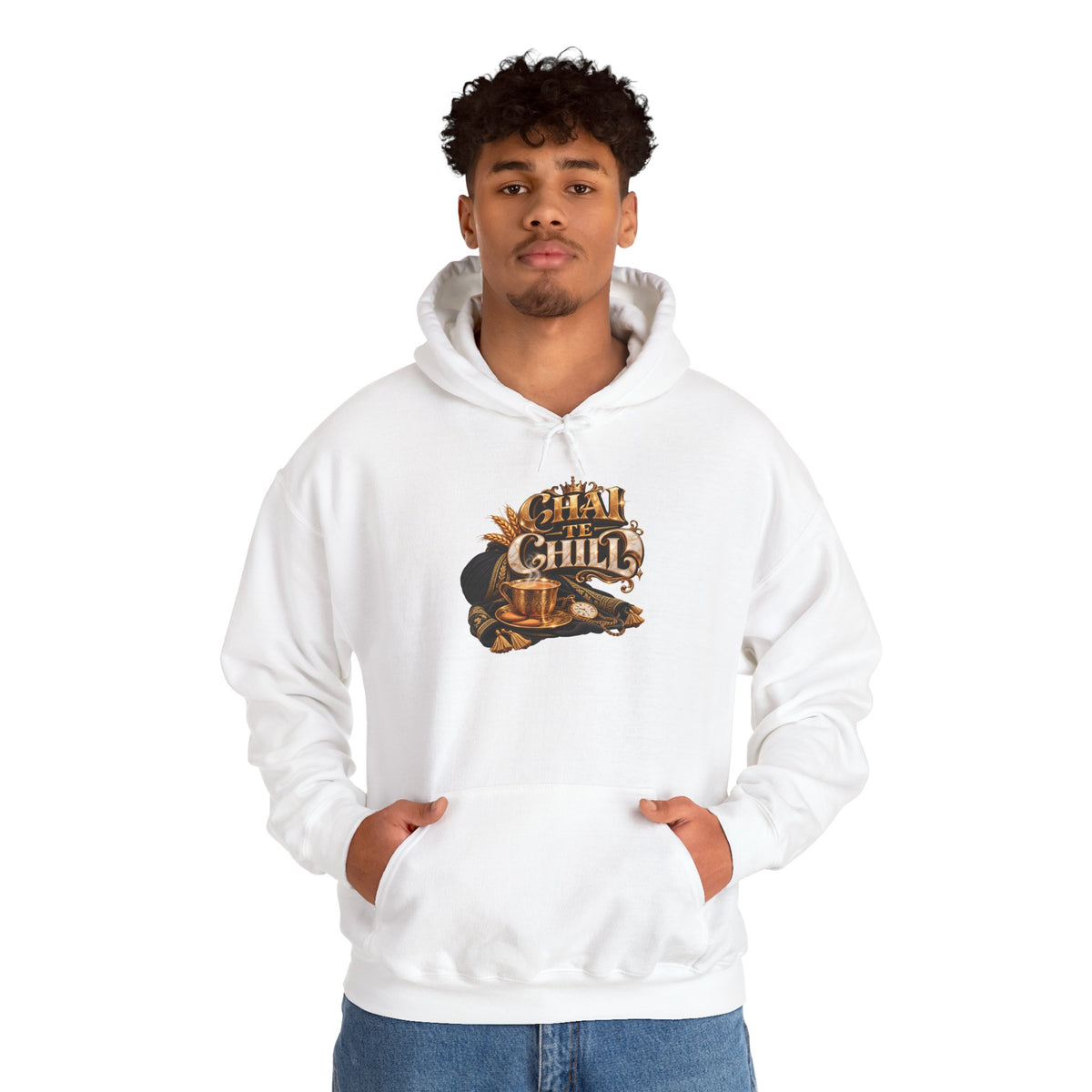 The Chill Coffee Graphic Hoodie | Autumn Leaves Pullover