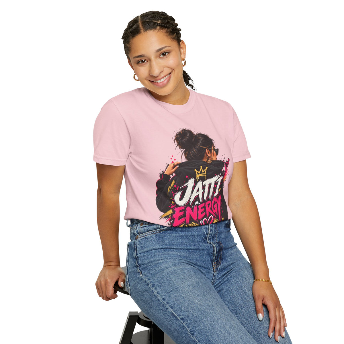 Jatti Energy Garment-Dyed T-Shirt | Punjabi-Inspired Graphic