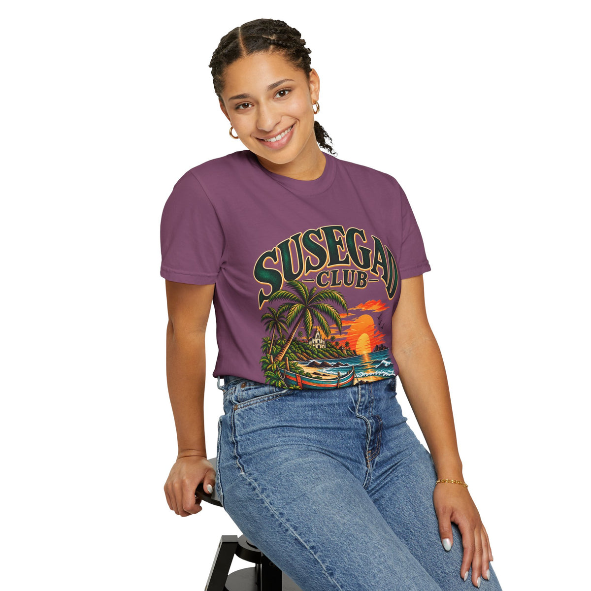 Susegad Club Sunset Beach Garment-Dyed T-Shirt