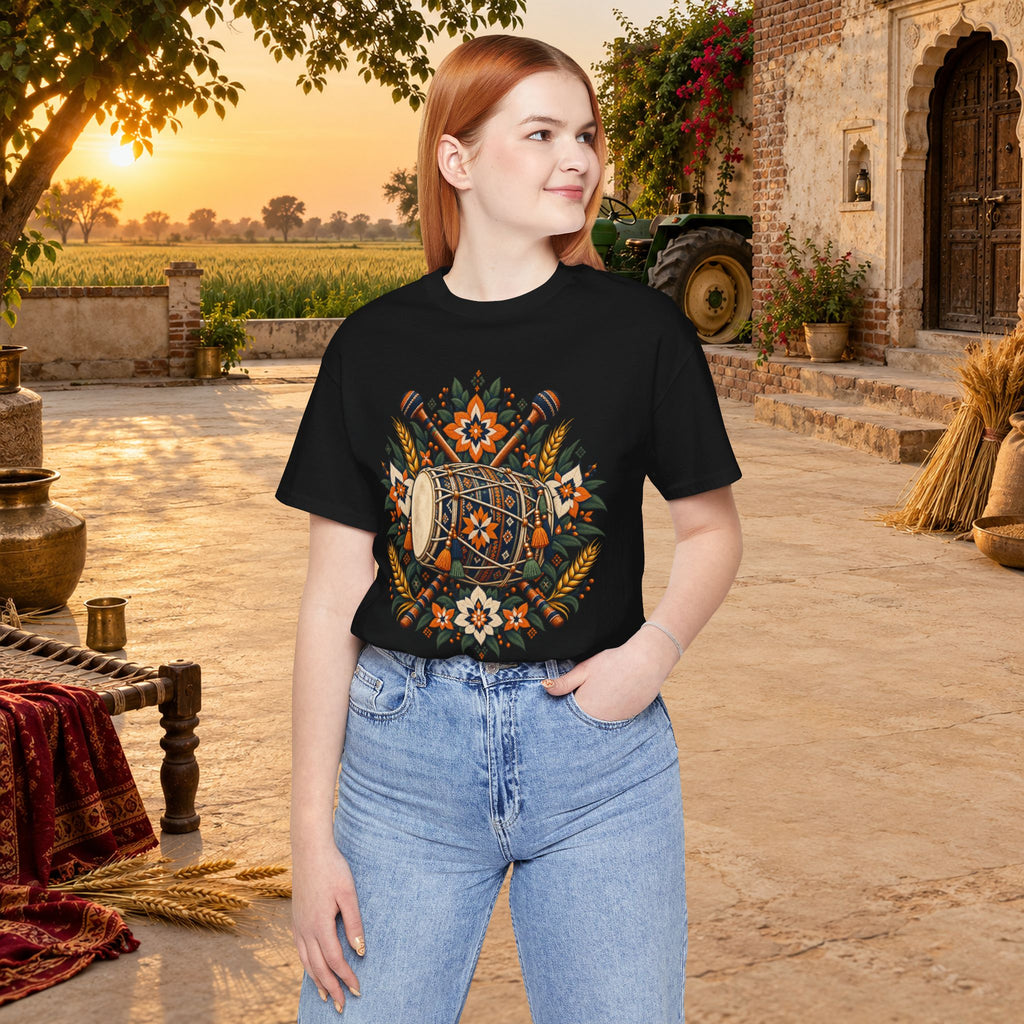 Boho Folk Drum Mandala T-Shirt