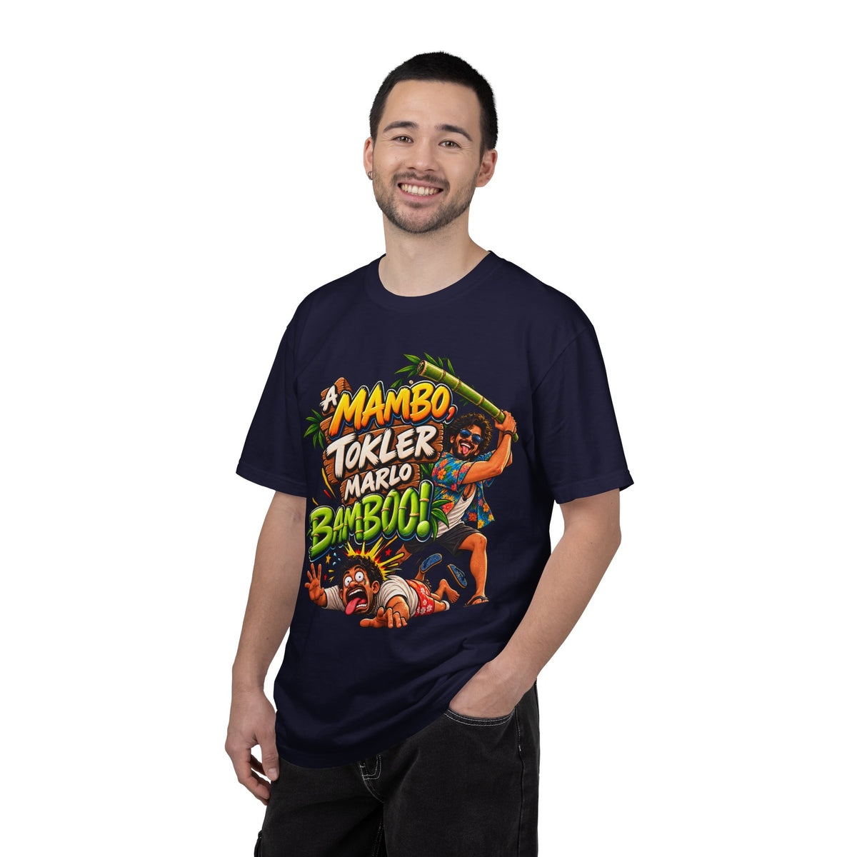 A Mambo, Tokler Marlo Bamboo! Goan Heritage Garment-Dyed T-Shirt
