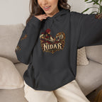 NIDAR Tiger and Bear Graphic Hoodie