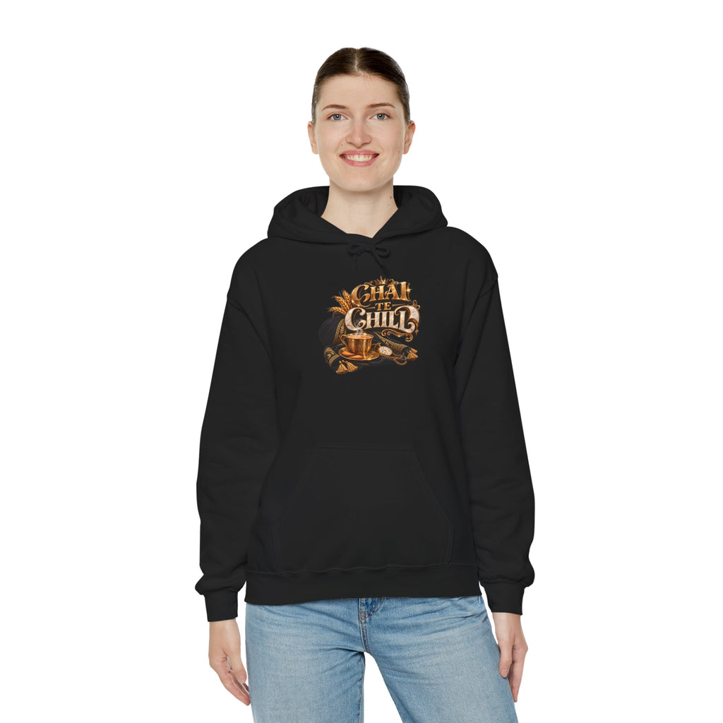 The Chill Coffee Graphic Hoodie | Autumn Leaves Pullover