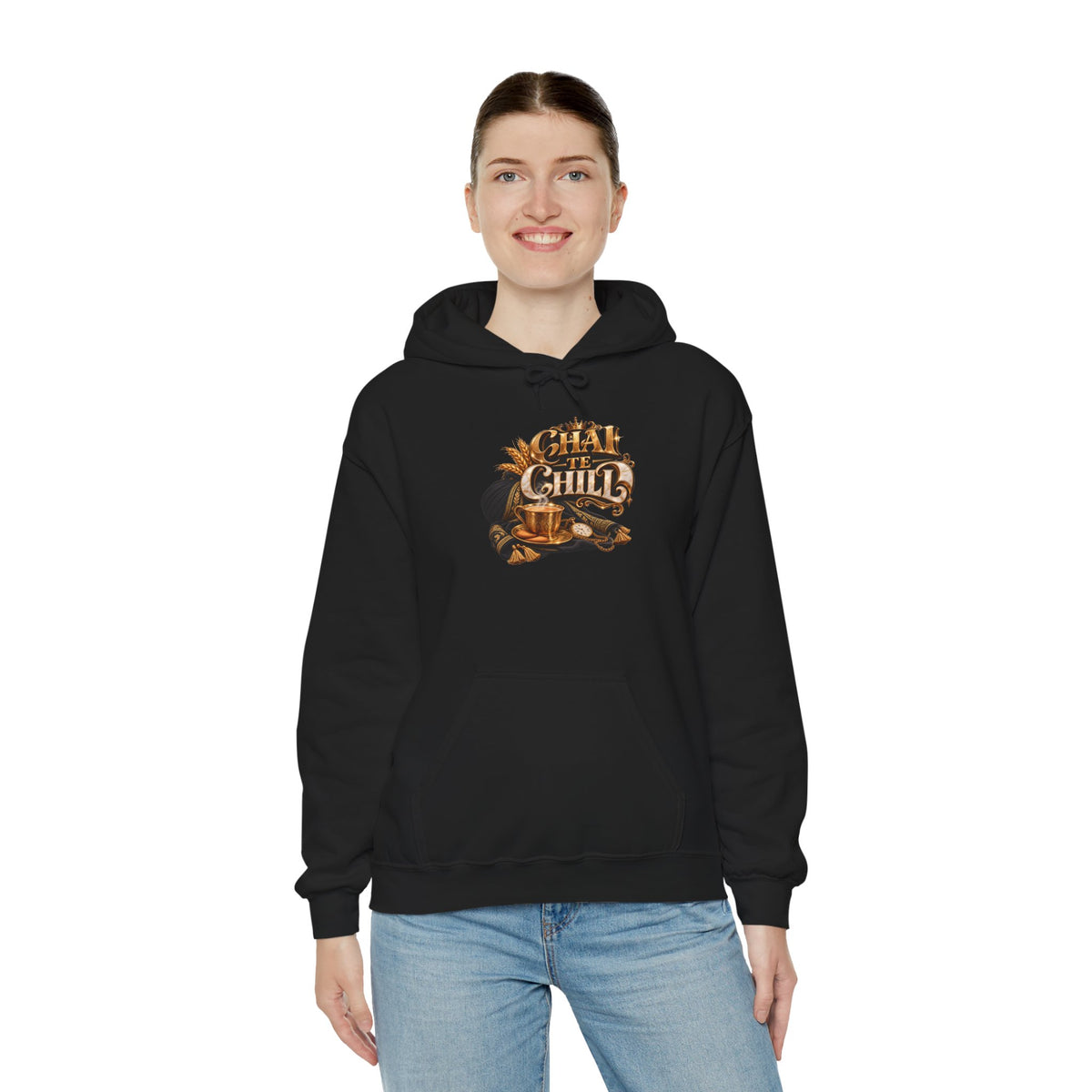 The Chill Coffee Graphic Hoodie | Autumn Leaves Pullover