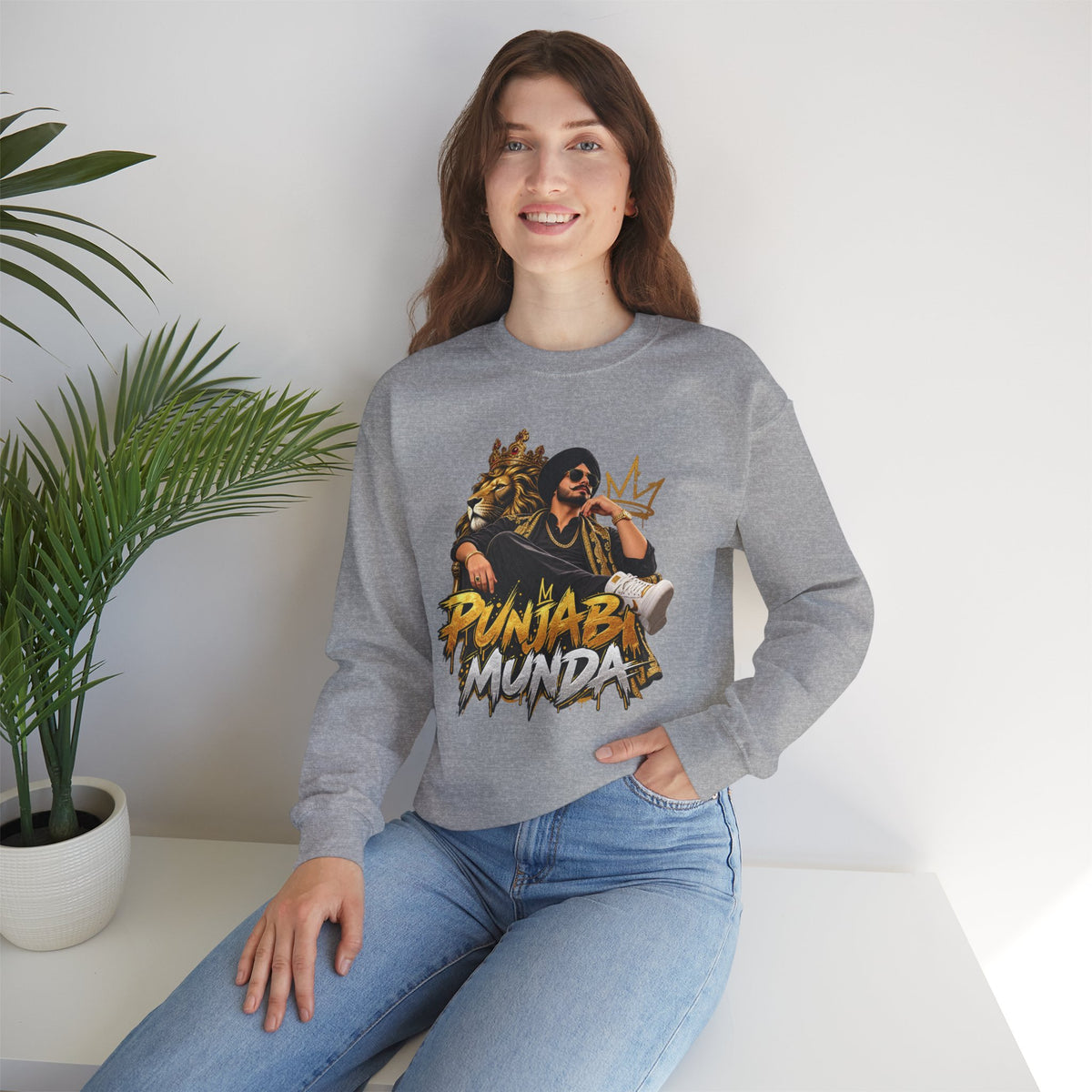 Punjabi Munda Sweatshirt | Punjabi Pride Graphic Crewneck