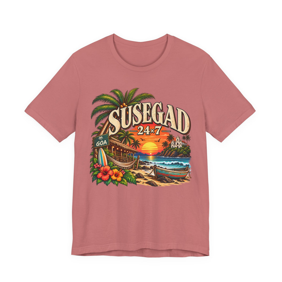 Susegad 24x7 Goa Sunset Jersey T-Shirt