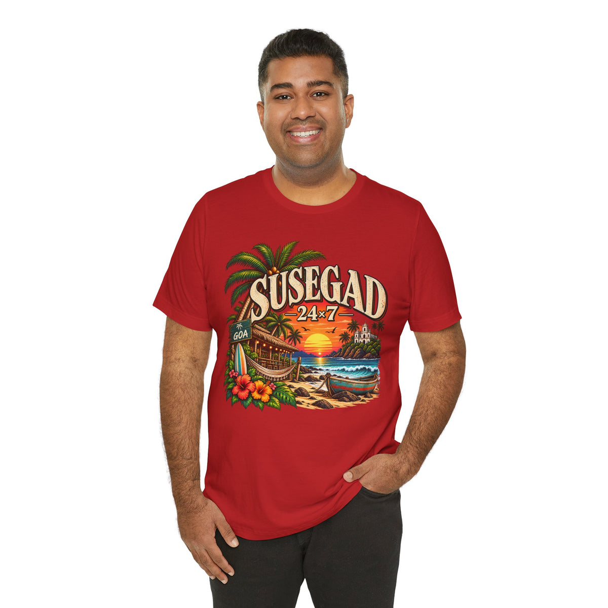 Susegad 24x7 Goa Sunset Jersey T-Shirt