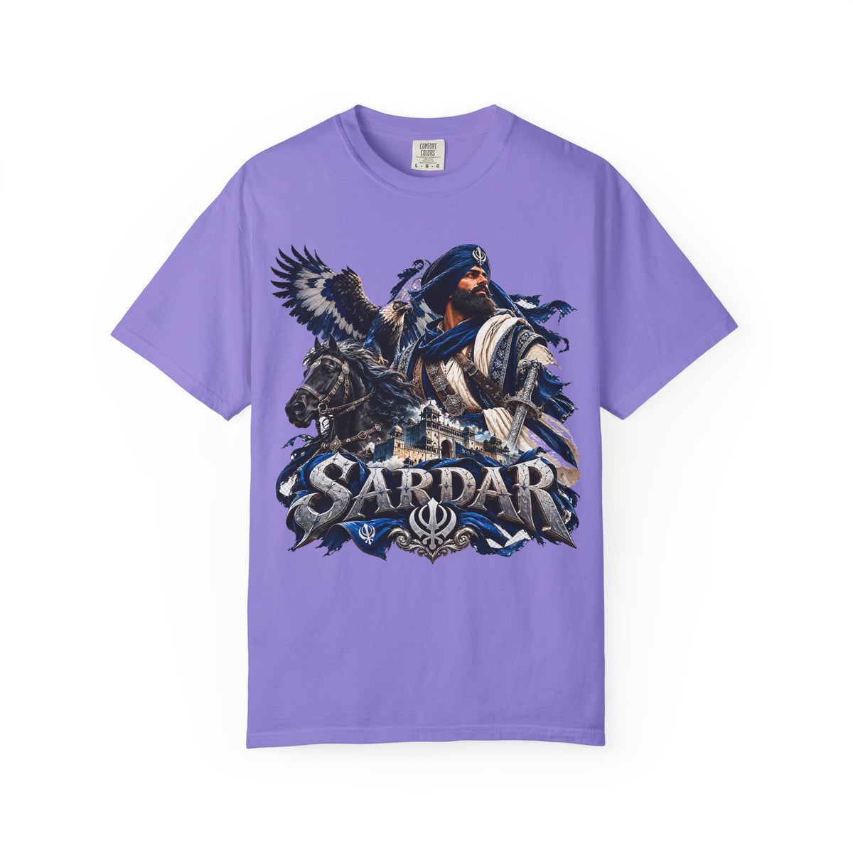 Sardar Graphic T-Shirt – Patriotic Sikh Warrior Design